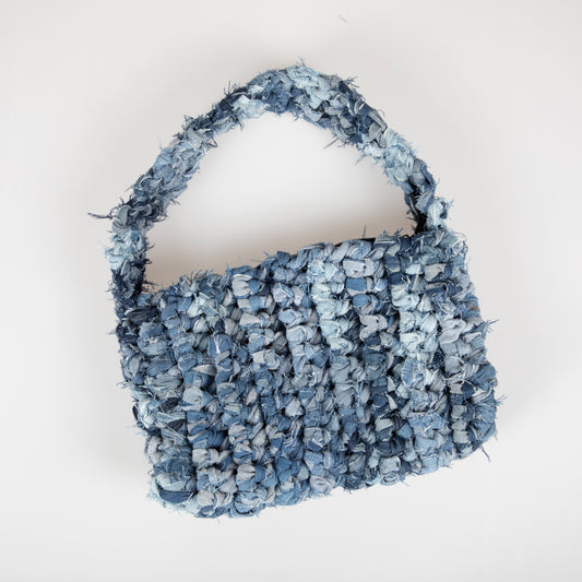 Denim Crochet Bag